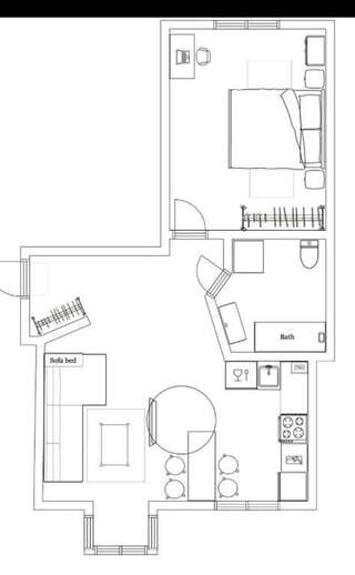 Апартаменты Minsklux Apartment 2 Минск Улучшенные апартаменты с 1 спальней - ул. Энгельса, 12-11